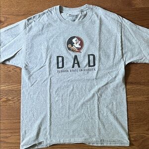 Champion Gray Florida State University Dad T-Shirt.